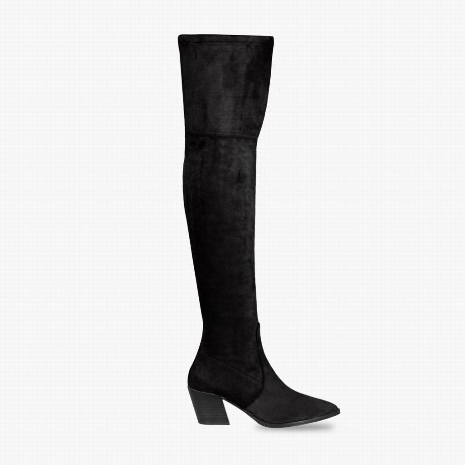 Thursday Boots Tempest Women Over-the-knee Boots Black | DCT2835OW