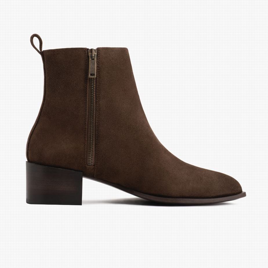 Thursday Boots Tempo Women Booties Coffee | DEO4388DU