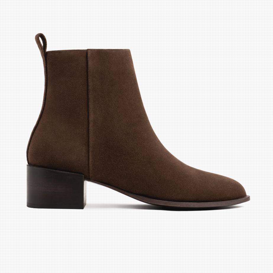 Thursday Boots Tempo Women Booties Coffee | DEO4388DU