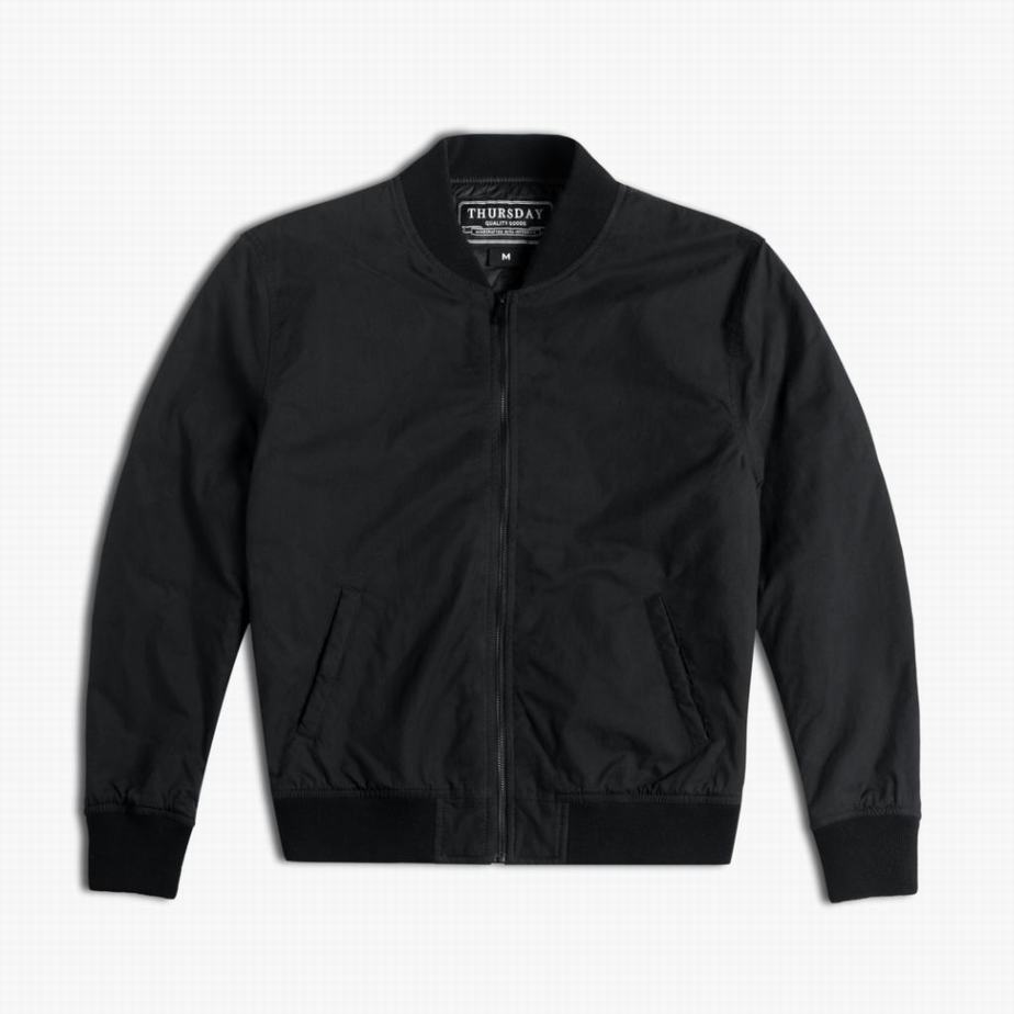 Thursday Boots Union Bomber Men Jackets Black | OAI4379AO