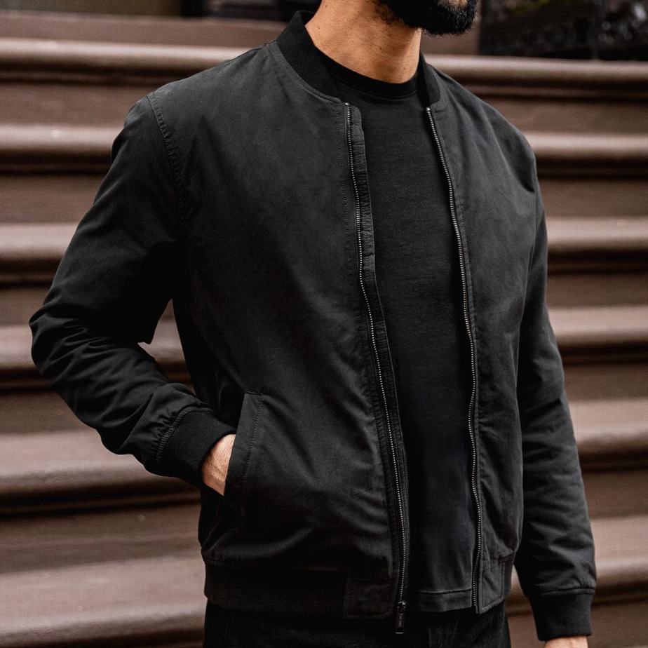 Thursday Boots Union Bomber Men Jackets Black | OAI4379AO