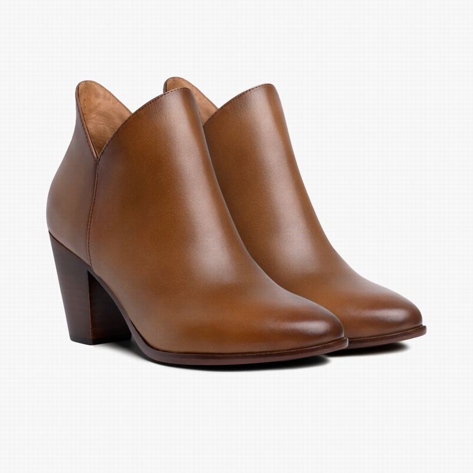 Thursday Boots Uptown Women Booties Brown | JIZ369SN