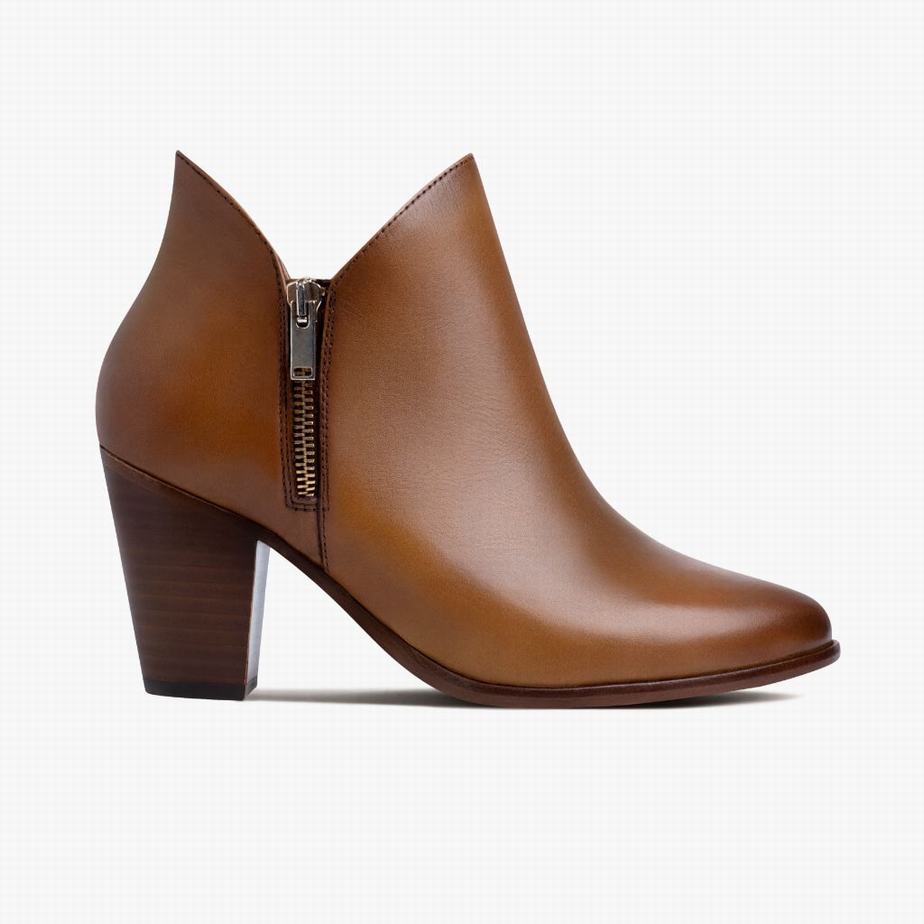 Thursday Boots Uptown Women Booties Brown | JIZ369SN