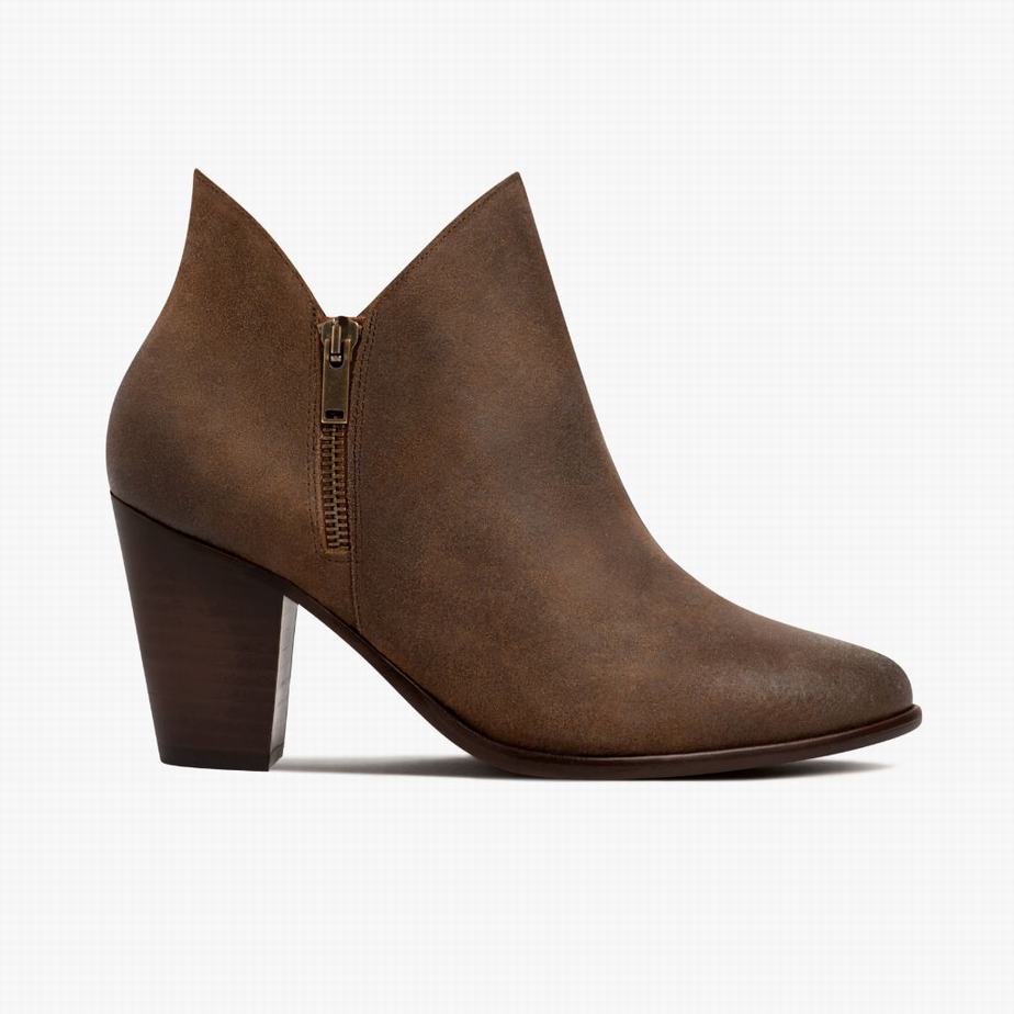 Thursday Boots Uptown Women Booties Coffee | MHT4999BX