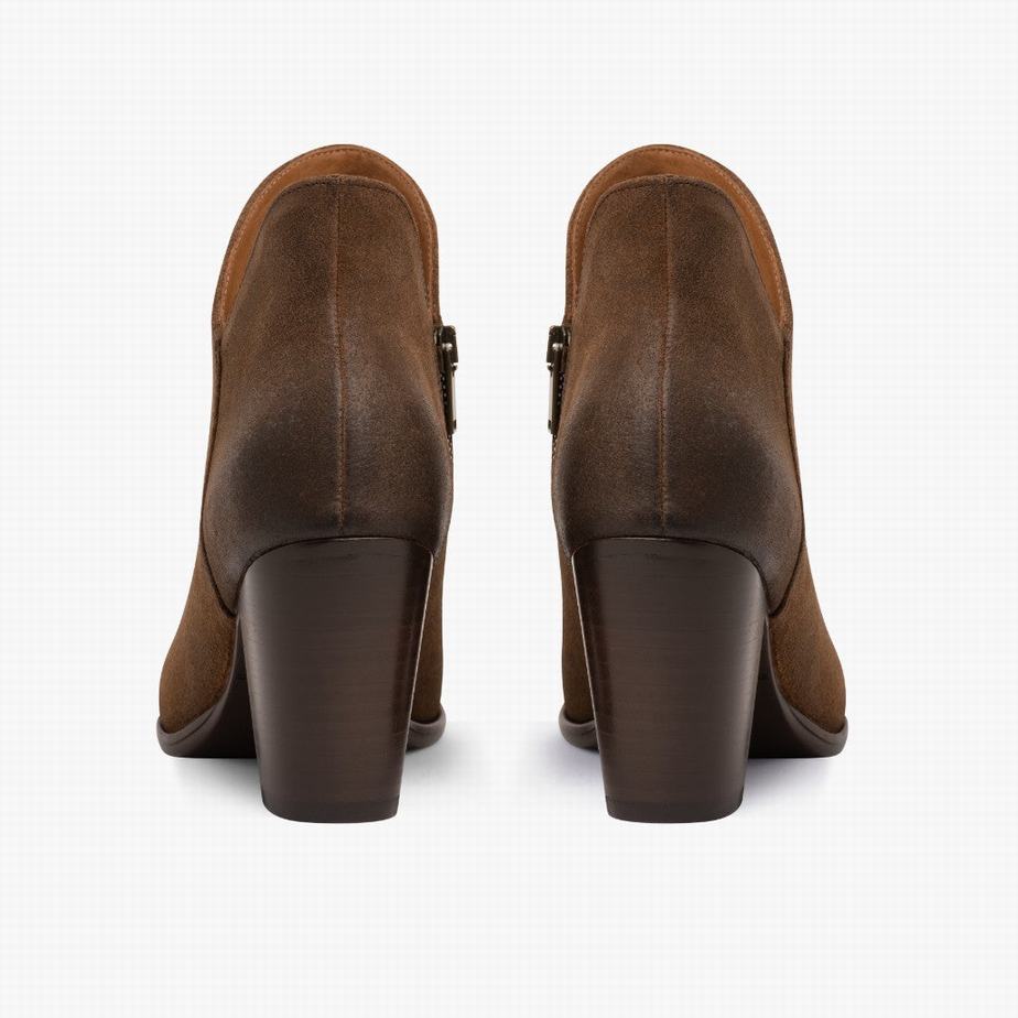 Thursday Boots Uptown Women Booties Coffee | MHT4999BX