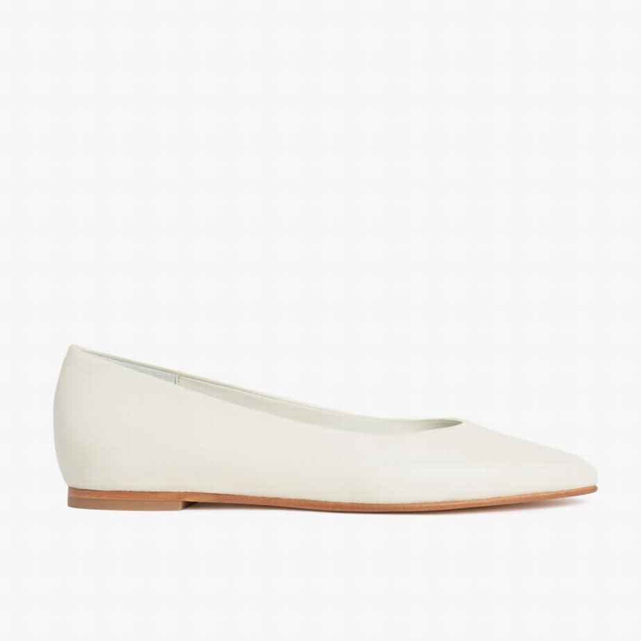 Thursday Boots Viva Women Ballet Flats White | DGJ3651WH