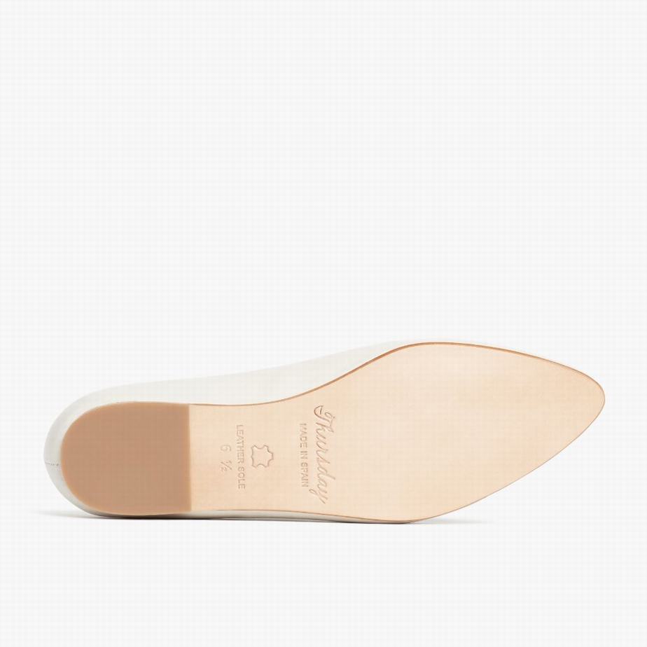 Thursday Boots Viva Women Ballet Flats White | DGJ3651WH