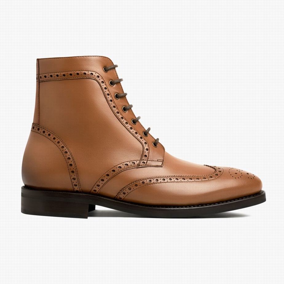 Thursday Boots Wingtip Men Lace Up Boots Brown | AFR4131MA